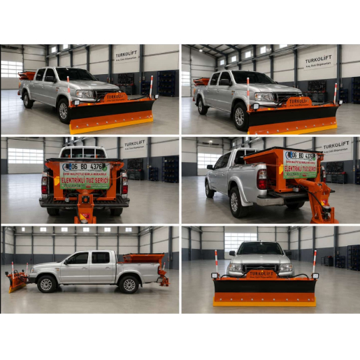 TUZ SERPME MAKİNESİ / 0,5 M3 / ELEKTRİKLİ / UZAKTAN KUMANDALI /  TÜM AÇILARDA TUZLAMA YAPABİLME ÖZELLİĞİ ...